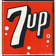 Vintage 7-up Logo Art Print