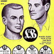 Vintage Barber Haircut Poster Floyds Barber Art Print