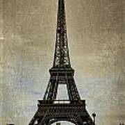 Vintage Eiffel Bronze Art Print