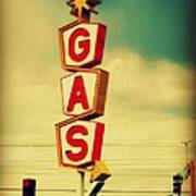 Vintage Gas Sign Art Print
