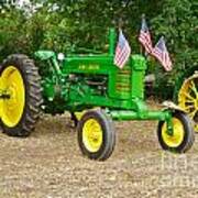 Vintage John Deere Farm Tractor 1 Art Print