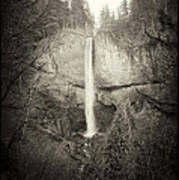 Vintage Latourell Falls Art Print