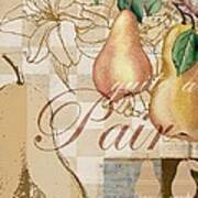 Vintage Pears Ii Art Print