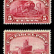 Vintage Postage Stamps 1912 Art Print