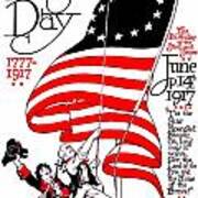 Vintage Poster - America - Flag Day 1917 Art Print