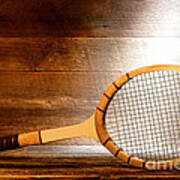 Vintage Tennis Racket Art Print