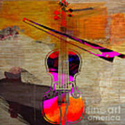 Violin And Bow Art Print