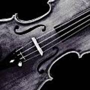 Violin Viola Photograph Strings Bridge In Sepia 3264.01 Art Print
