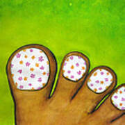 Virtual Pedicure Art Print