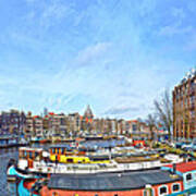 Waalseilandgracht Amsterdam Art Print