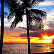 Waikiki Sunset Art Print