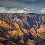 Waimea Caynon From The Air Art Print