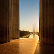 Washington Monument From The Lincoln Art Print