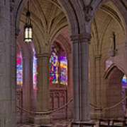 Washington National Cathedral Stained Glass Colors Art Print