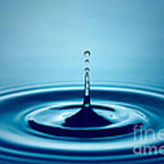 Water Drop Splash Art Print