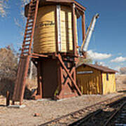 Water Tower In The Colorado Railroad Museum Art Print