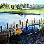 Water Valley Golf Art Print