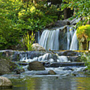 Waterfall At Lake Katherine 2 Art Print