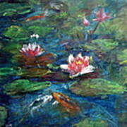 Waterlily In Water Art Print