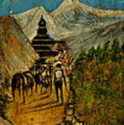 Way To God At Himalayas Art Print