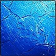 Weathered In Blue Art Print
