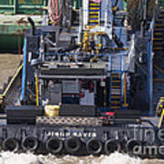 Weight Lifter On Tug Boat ' Jesus Saves ' Art Print