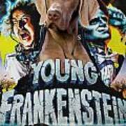 Weimaraner Young Frankenstein Movie Poster Art Print