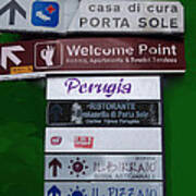 Welcome To Perugia Art Print