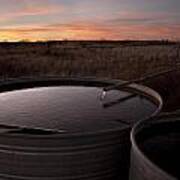 West Texas Plains Sunset Art Print