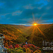 West Virginia Sunset In Fall Art Print