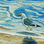 Wet Feet - Shore Bird Art Print