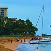 Whale Watchers On Maui Art Print