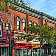 Wheaton Front Street Stores Art Print