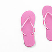 Where On Earth Is Spring - My Pink Flip Flops Are Waiting Art Print