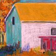 White Barn Art Print