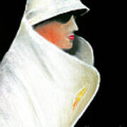 White Coat And Hat Art Print