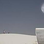 White Sands Moonrise Art Print