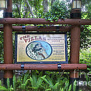 Wilderness Lodge Sign Art Print