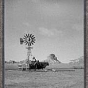 Windmill At The Bluffs Art Print