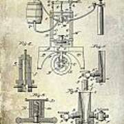 1890 Wine Bottling Machine Art Print