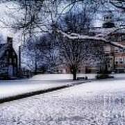 Winter At College Art Print