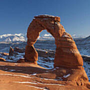 Winter At Delicate Arch Art Print