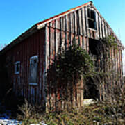 Winter Barn Art Print