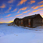 Winter Cabin Art Print