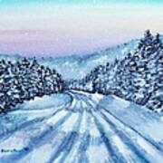 Winter Drive Art Print