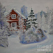 Winter In Finland Art Print