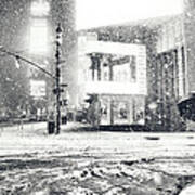 Winter Night - Times Square - New York City Art Print
