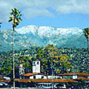 Winter Paradise Santa Barbara Art Print