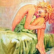 Woman In Blissful Ecstasy Art Print