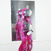 Woman's Knickers Hanging Up In Shower Art Print